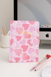 Блокнот (B6) "Love pattern", pink (18.5*13)