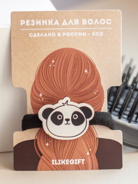 Резинка для волос ECO из дерева PANDA 