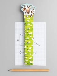 Линейка ECO из дерева iLikeGift «Хватай удачу за хвост»