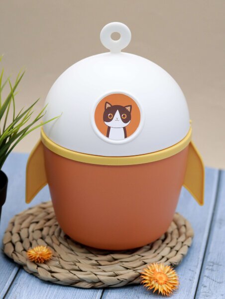 Мусорное ведро настольное "Rocket", orange 