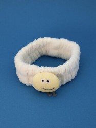 Повязка на голову "Smiley", white