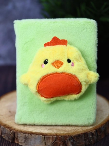 Блокнот плюшевый «Duck», green (15х11,5х5) 