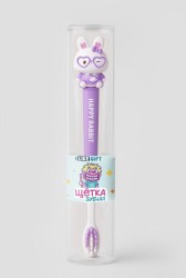 Зубная щётка для взрослых iLikeGift "Dreamy bunny", purple (21 см)