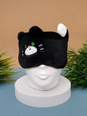Маска для сна гелевая "Fluffy cat", black