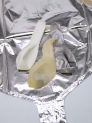 Набор воздушных шаров 25 шт. "Air heart", silver