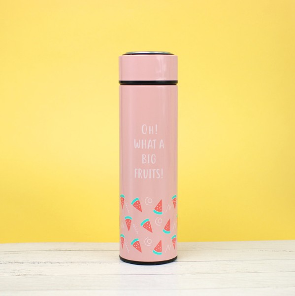 Термос "What a big fruits", pink (400ml) 