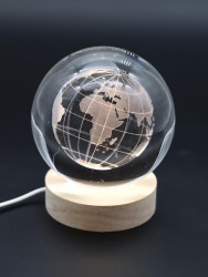 Ночник 3D iLikeGift «World» (10 см)