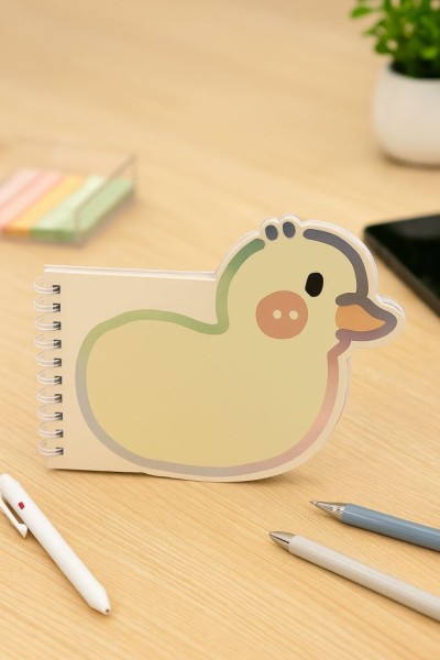 Блокнот на спирали (B6) "Duckling", yellow (13*18) 