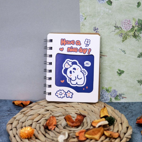 Блокнот (A7) «Panda nice day», blue (8.4*11) 
