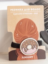 Резинка для волос ECO из дерева DONUT