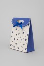 Пакет подарочный (XS) "Many flowers", blue (12x6x16)