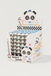 Ручка гелевая  "Summer panda", blue, шоу-бокс 36 шт.