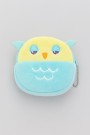 Кошелёк плюшевый "Blue owl", green (11*10 см)