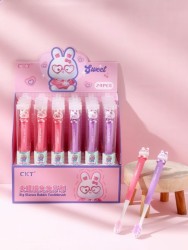 Зубная щётка для взрослых iLikeGift "Dreamy bunny", pink (21 см)