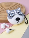 Чехол для AirPods Pro "Angry huskies", grey