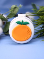 Расческа раскладная с зеркалом  "Summer orange folding", white