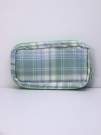 Пенал, косметичка "Plaid", green