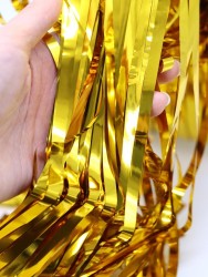 Праздничный занавес, дождик для фотозоны "Gleaming rain", golden (100*200 см)