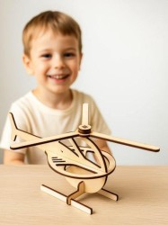 3D пазл "Юный гений: Собери вертолет"