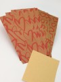 Набор подарочных пакетов+наклейки (6 шт.) "Many hearts", 24*13*8
