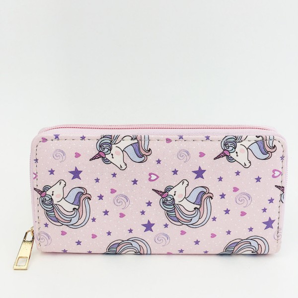 Кошелёк "Unicorn and stars" pink 