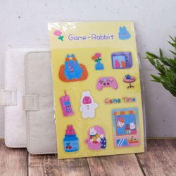 Наклейки "Animals game rabbit", yellow