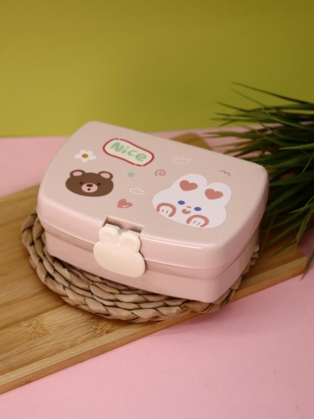 Ланчбокс "Bear-bunny", pink, 700 мл 