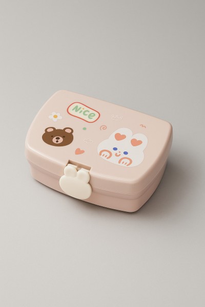 Ланчбокс "Bear-bunny", pink, 700 мл 