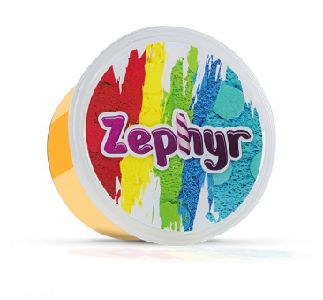 Кинетический пластилин "Zephyr"-оранжевый 150г 