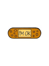 Значок металлический iLikeGift "I am OK"