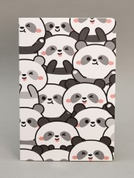 Блокнот (А5) "Many panda", white (14.5*21)