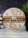 Зеркало настольное "Comfortable", коричневое (15,5*16 см)