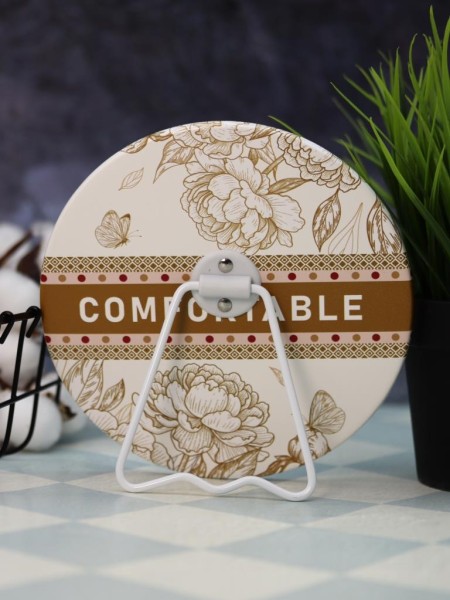 Зеркало настольное "Comfortable", коричневое (15,5*16 см) 
