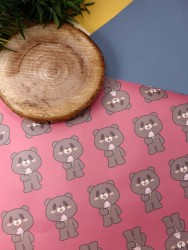 Упаковочная бумага «Teddy», red (50*70 см)