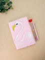 Блокнот плюшевый «Flamingo», pink, 21,5х15 см, плотность 70 гр.