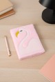 Блокнот плюшевый «Flamingo», pink, 21,5х15 см, плотность 70 гр.
