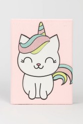 Блокнот плюшевый «Cat dress», rainbow-pink, 21,5х15 см, плотность 70 гр.