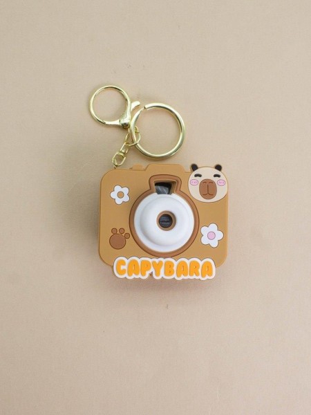 Брелок-фонарик "Capycamera", orange (8х5 см) 