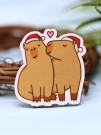 Значок ECO из дерева "Cappy new year! Love"