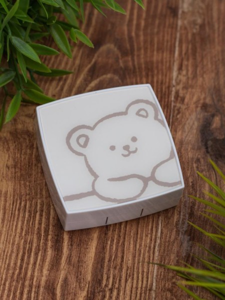 Контейнер для линз «Cute bear», white 