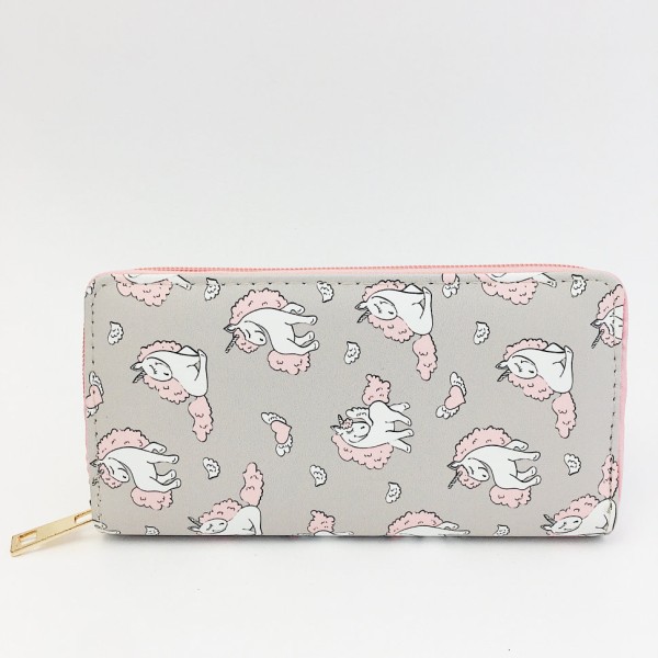 Кошелёк "Unicorn Heart" grey 
