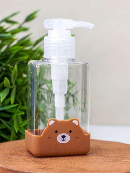 Дорожная бутылочка "Bear head", brown (100 ml) 