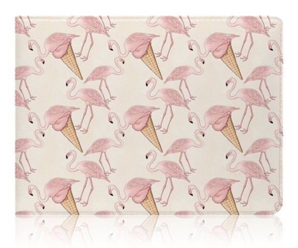 Обложка для студенческого Flamingo Ice cream, плотность 600 мкм 