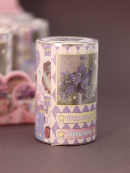 Набор наклеек "Little cute things", purple (7,2см*2м) 