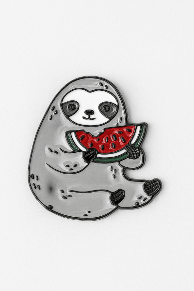 Значок металлический iLikeGift "Sloth" 