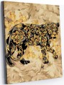 Картина по номерам 40*50 "Золотая пантера Gold" (13 цветов)
