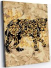 Картина по номерам 40*50 "Золотая пантера Gold" (13 цветов)