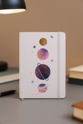Блокнот (А5) "Universe planets", white (14.5*21)