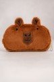 Пенал плюшевый "Serious Capybara", brown (18*9 см)