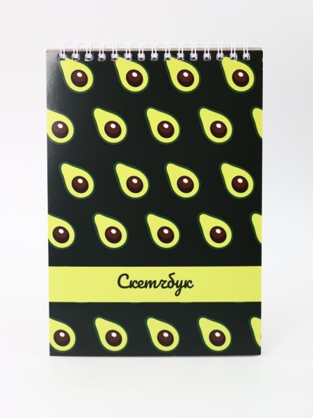 Скетчбук "Many avocado" 14х20 см,  плотность 100 гр 